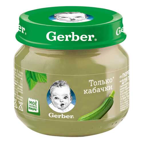 Пюре овощное Gerber Только кабачки с 4 мес. 80 г в Детки