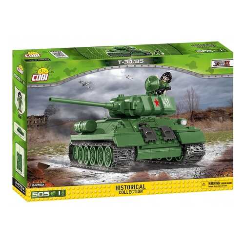 Конструктор пластиковый Cobi танк T-34-85 2476A в Детки