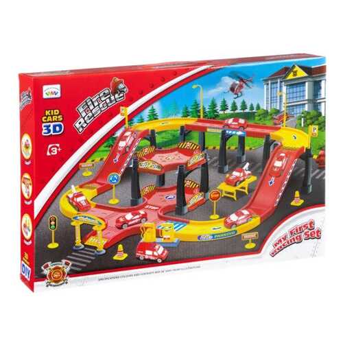 Игровой набор Fire Truck - Станция c машинками и вертолетом в Детки