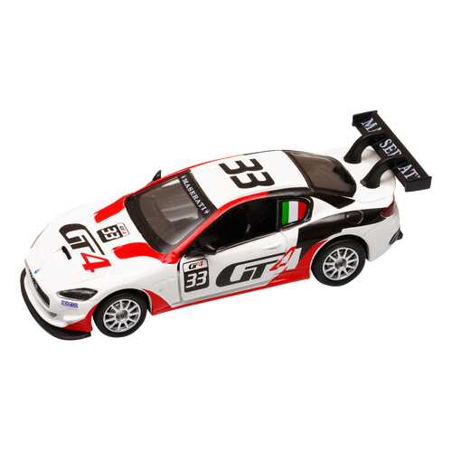 Машинка металлическая ТМ Автопанорама 1:43 maserati Gran Turismo MC GT4 белый JB1251216 в Детки