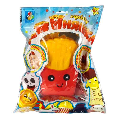 Игрушка-антистресс Мммняшка Флок Squishy - Картофель фри, 8 см 1TOY в Детки