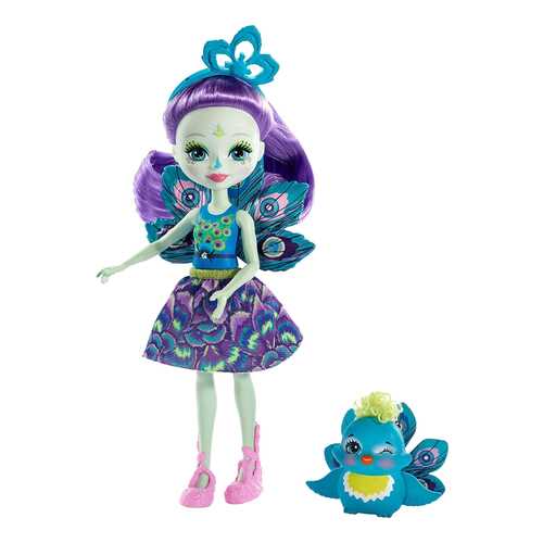 Кукла Enchantimals Mattel с питомцем Пэттер Павлина в Детки