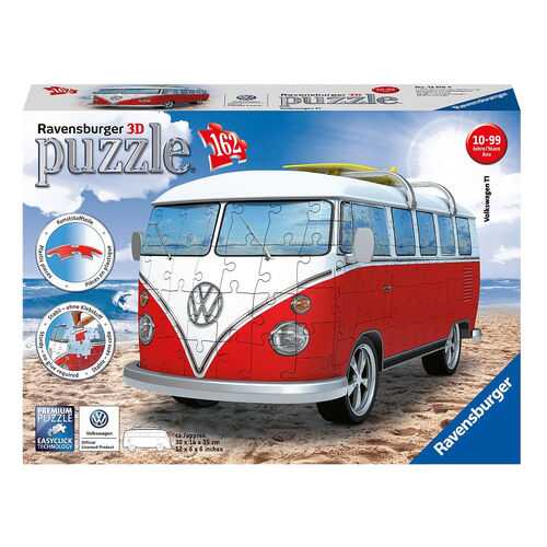 3D-пазл Ravensburger VW Bus T1, 162 детали в Детки