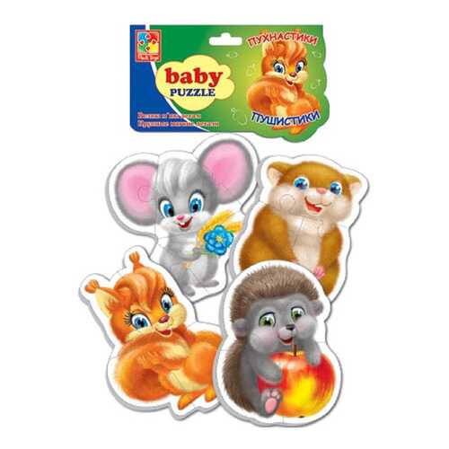 Мягкий пазл VLADI TOYS Baby puzzle Пушистики (VT1106-05) в Детки