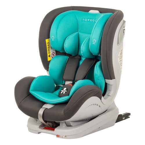 Автокресло TOREGO DRIVE ISOFIX Серый/Бирюзовый в Детки