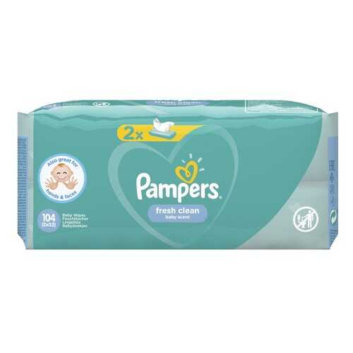 Детские влажные салфетки Pampers Fresh Clean 104 шт. в Детки