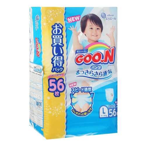 Подгузники-трусики GOON ULTRA JUMBO PACK 4/L (9-14 кг), 56 шт. в Детки