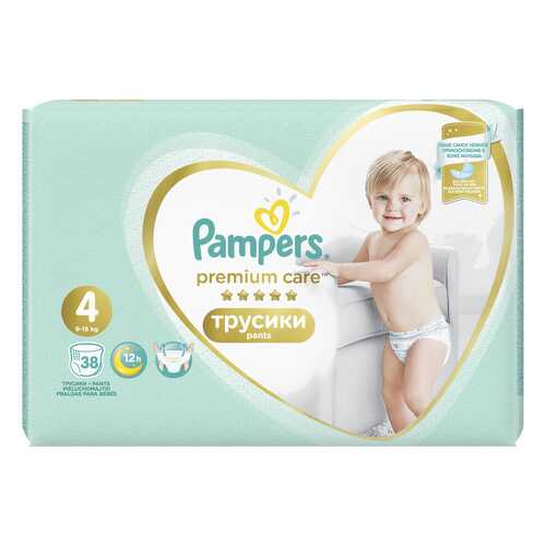 Трусики Pampers Premium Care 4 (9-15 кг) 38 шт. в Детки