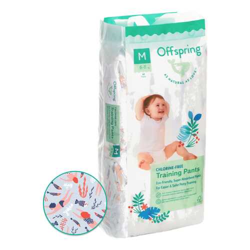 Трусики-подгузники Offspring M 6-11 кг Риф 42 шт. в Детки